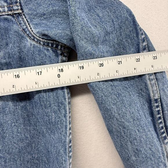Vintage Gap Denim Jacket Women's Large Blue Trucker Pockets Western Cowgirl 90s - Picture 7 of 10